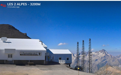 Les 2 Alpes webcam 3200 m n.p.m.