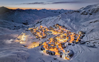 Val Thorens z drona / fot. J. Carret OT Val Thorens